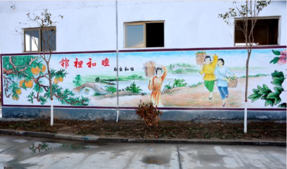 安仁乡镇文化墙 乡风文明焕发新活力